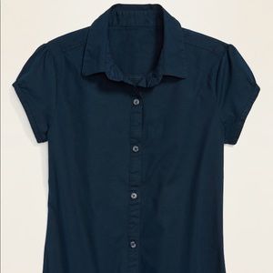 Uniform Blouse Navy Blue Size 8